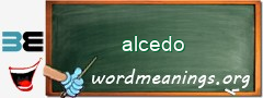 WordMeaning blackboard for alcedo